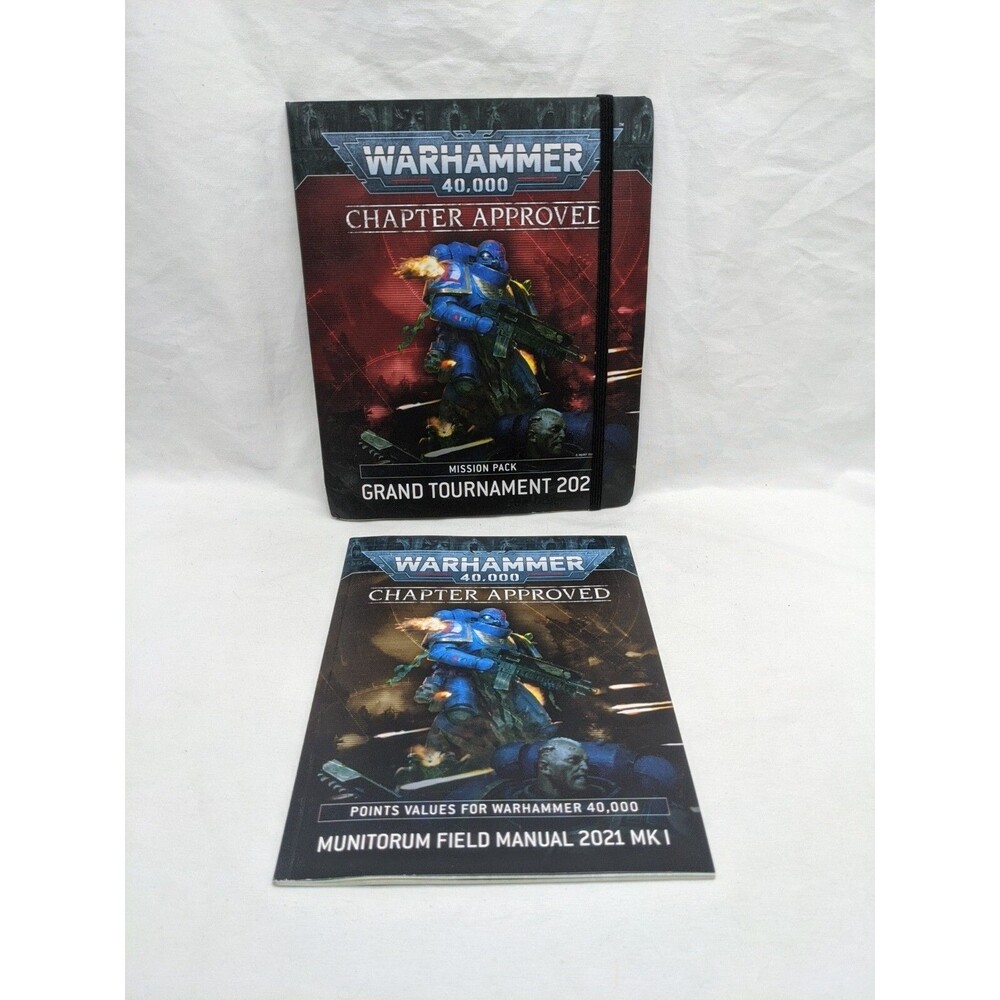 Lot Of (2) Warhammer 40K Chapter Approved Grand Tournament Munitorium Field Manu